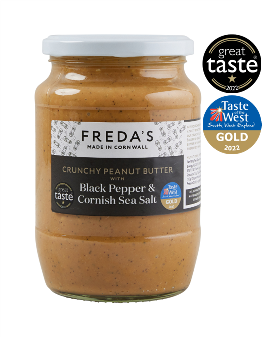 Freda's Peanut Butter - Black Pepper & Cornish Sea Salt 750g