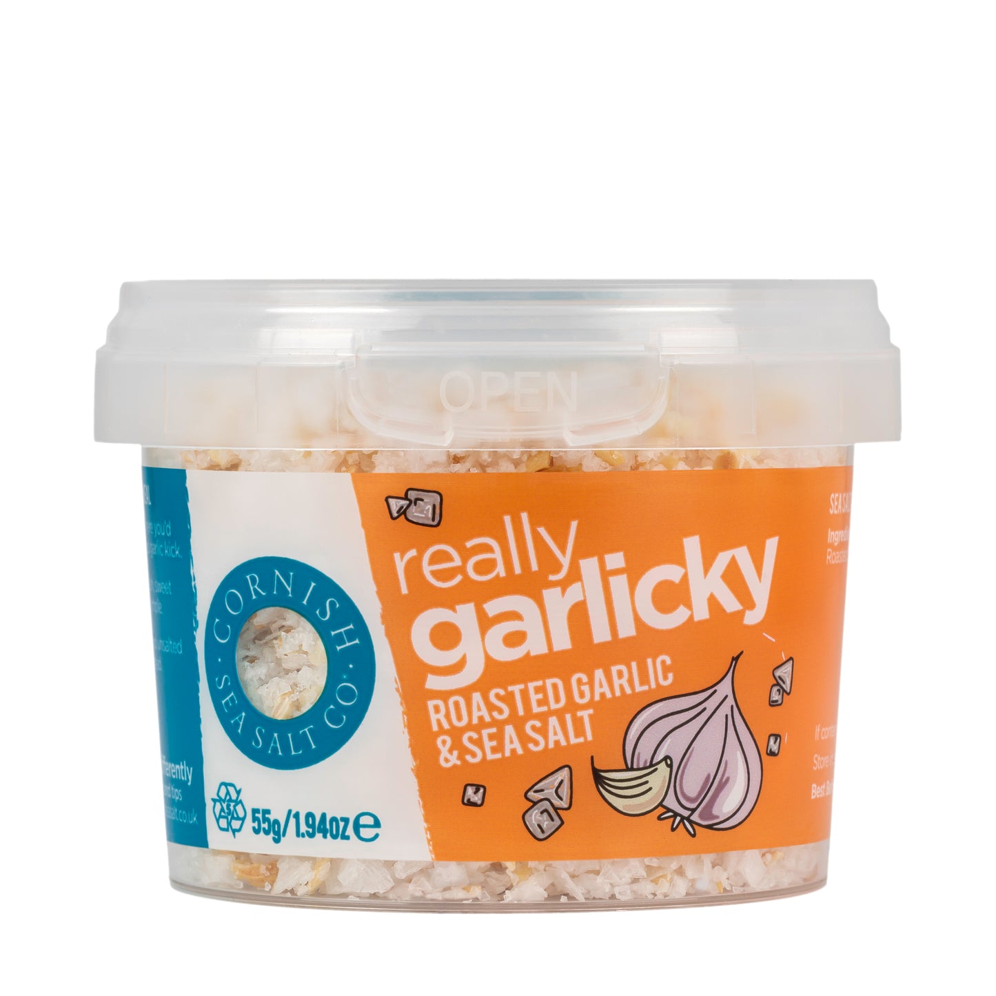 Cornish Sea Salt - Really Garlicky Sea Salt - 55g