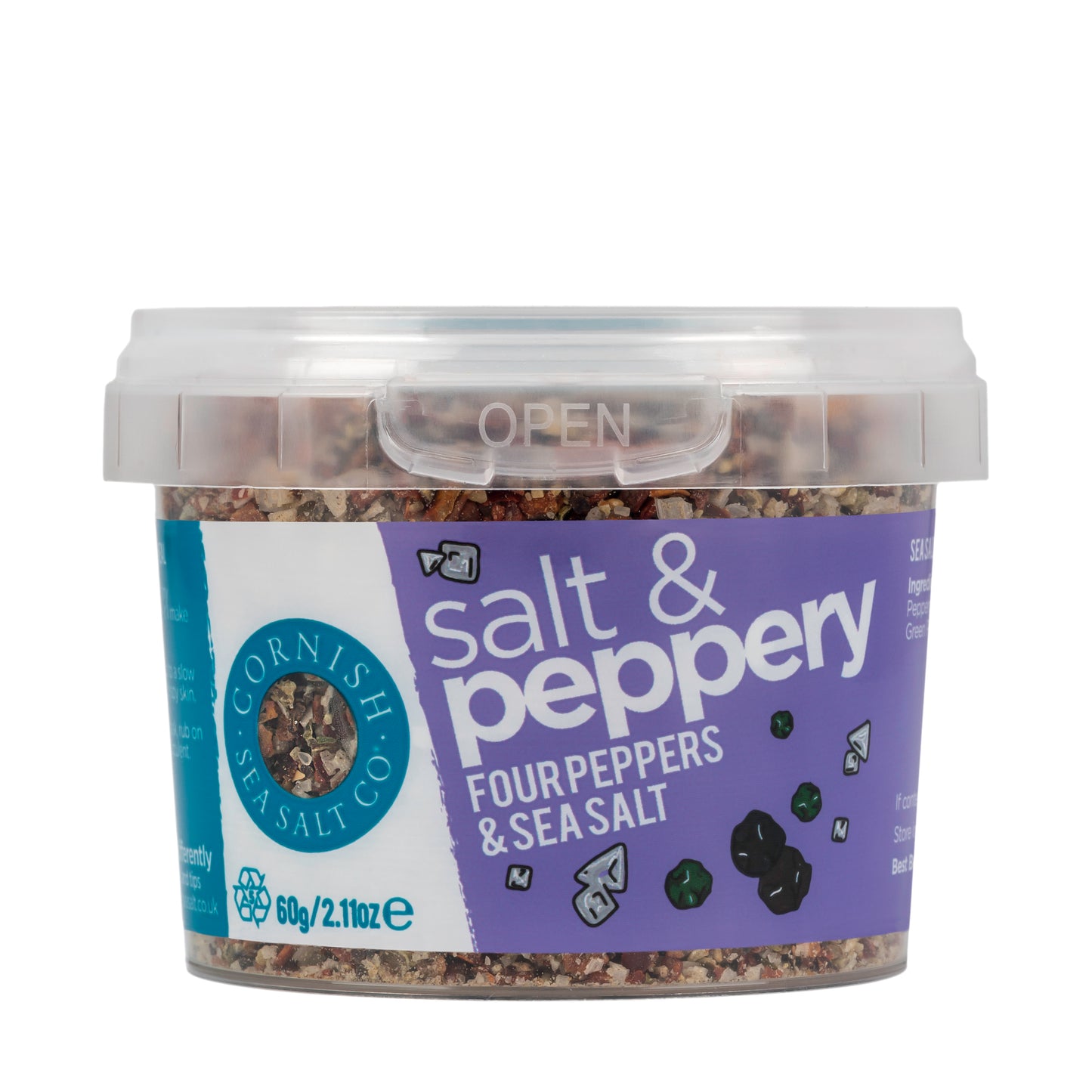 Cornish Sea Salt - Salt & Peppery Sea Salt - 60g