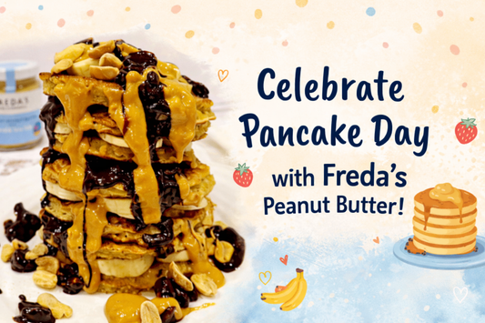 Celebrate Pancake Day with Freda’s Peanut Butter