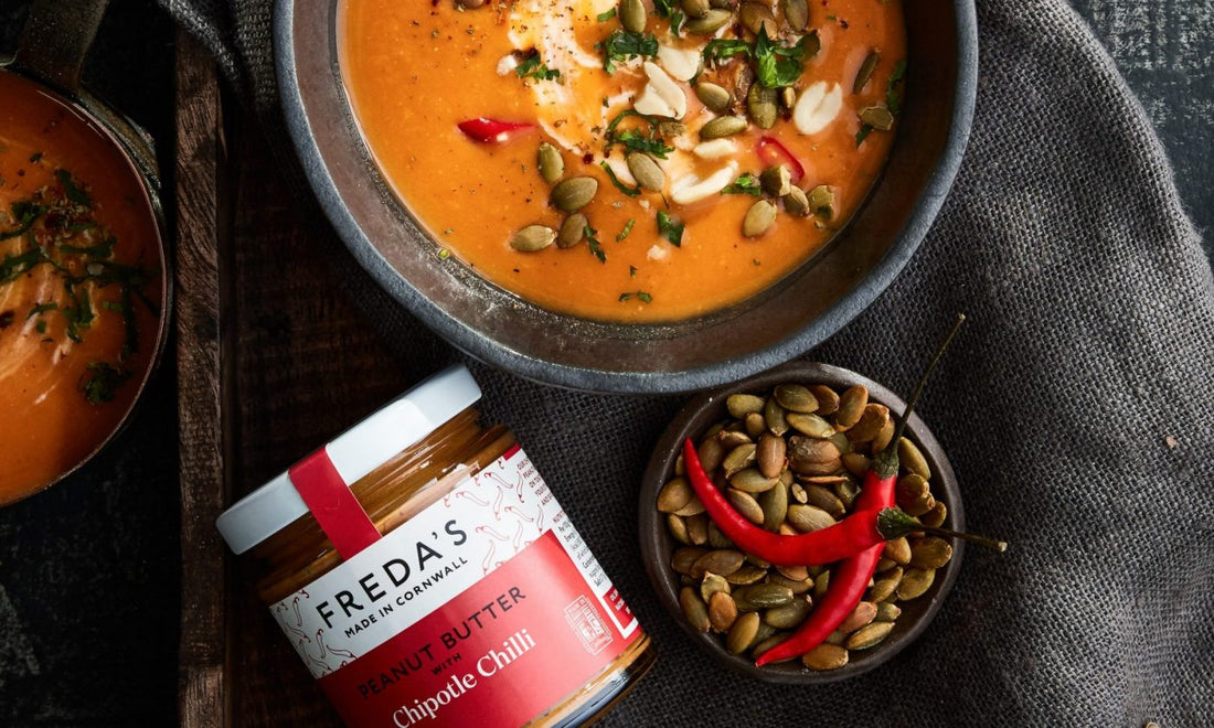 🍲 Warm Up This Winter with Freda’s Chipotle Chilli Peanut Butter