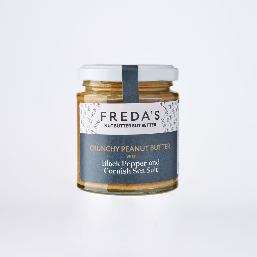 Freda's Peanut Butter - Black Pepper & Cornish Sea Salt 180g