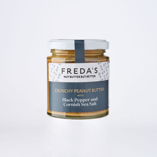 Freda's Peanut Butter - Black Pepper & Cornish Sea Salt 180g