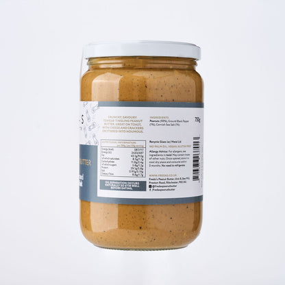 Freda's Peanut Butter - Black Pepper & Cornish Sea Salt 750g
