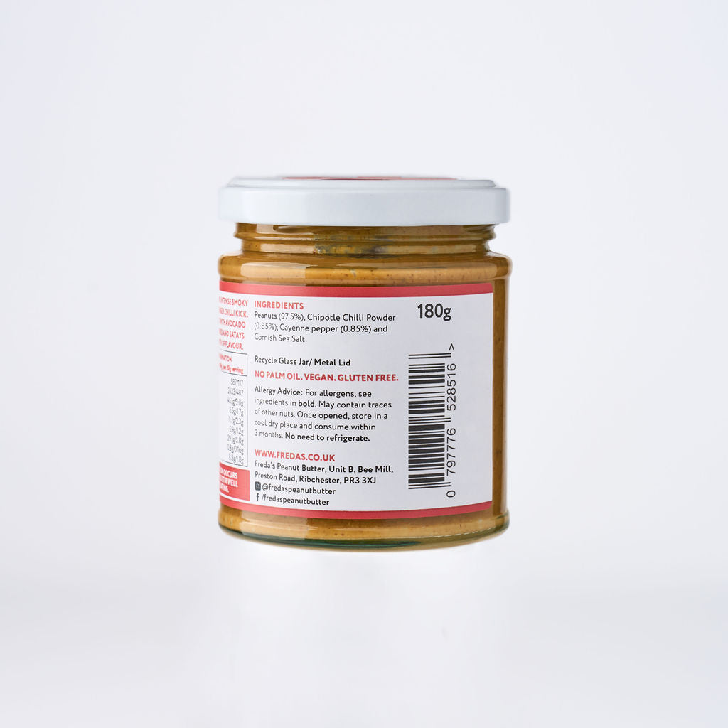 Freda's Peanut Butter - Chipotle Chilli 180g