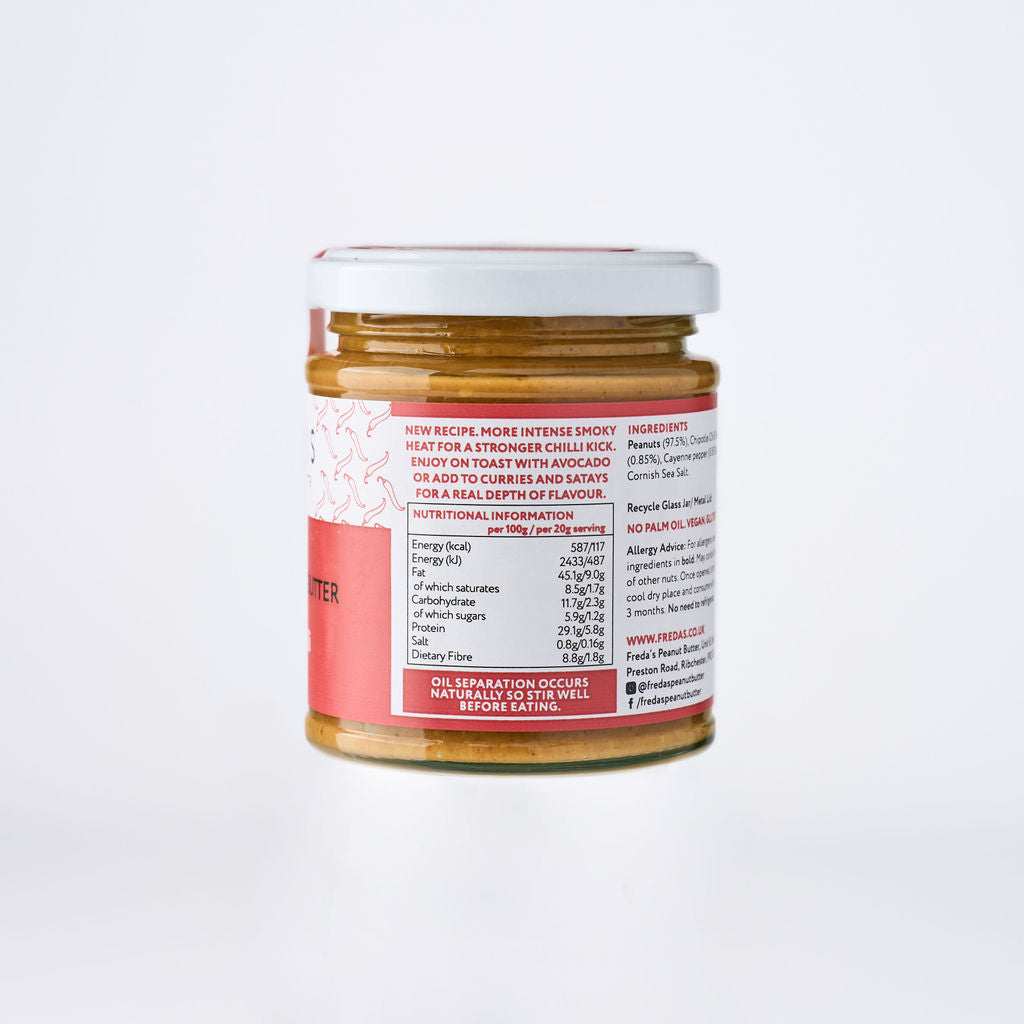 Freda's Peanut Butter - Chipotle Chilli 180g
