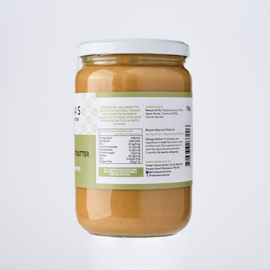 Freda's Peanut Butter - Toasted Coconut 750g