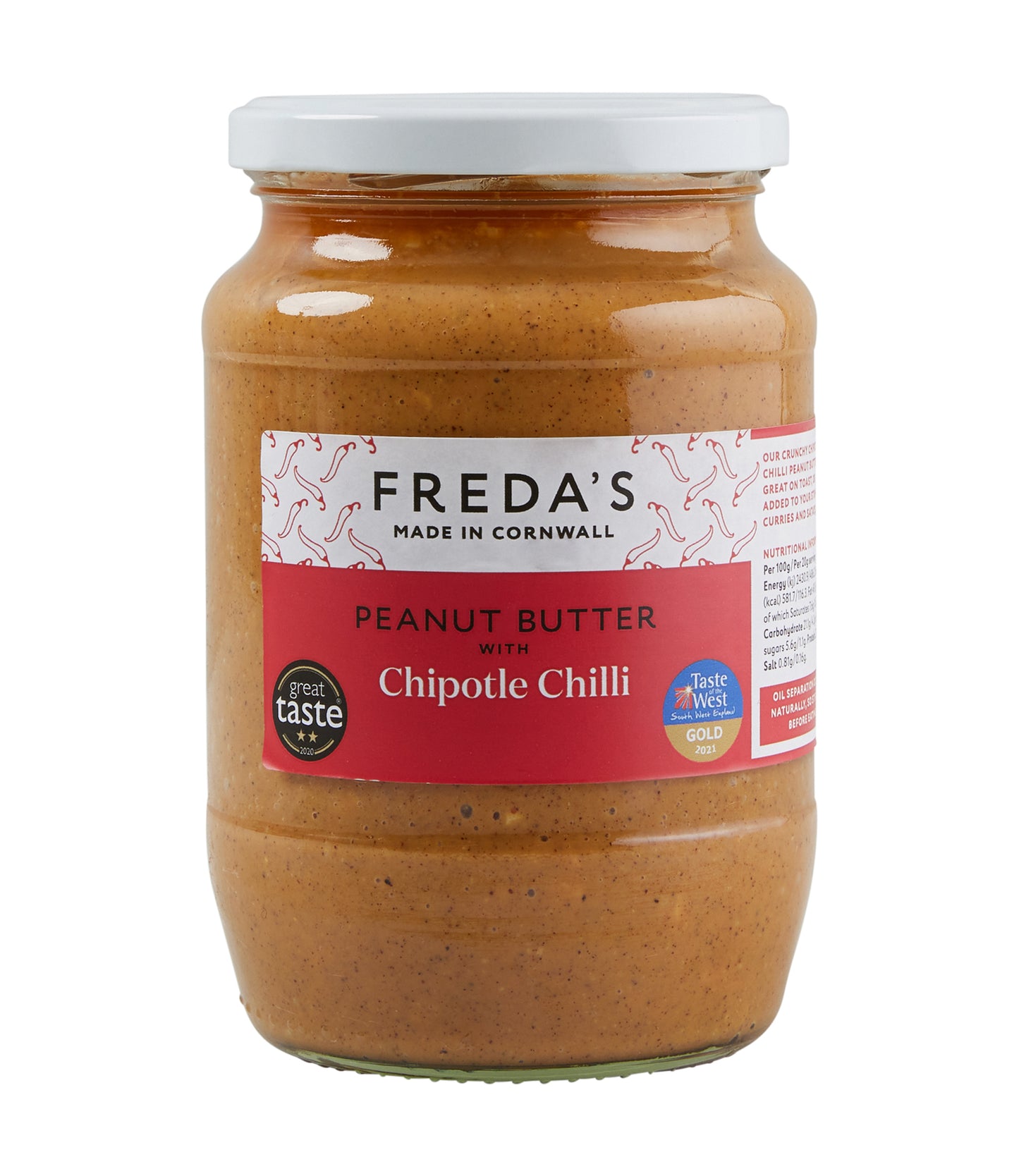 Freda's Peanut Butter - Chipotle Chilli 750g