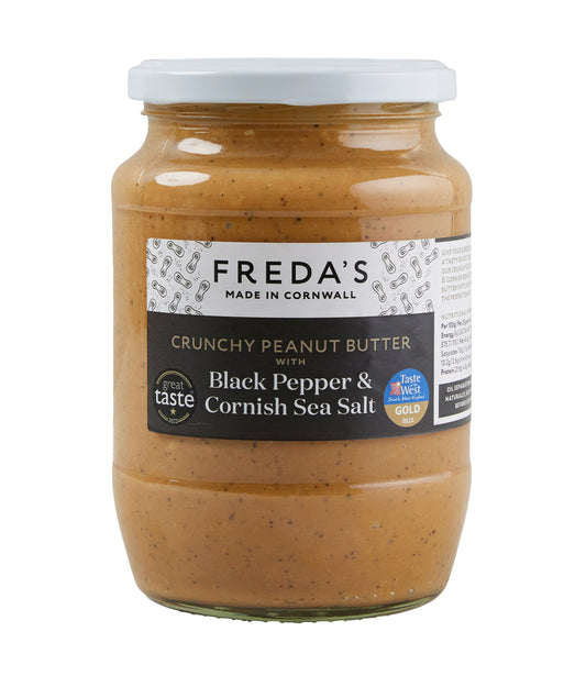 Freda's Peanut Butter - Black Pepper & Cornish Sea Salt 750g